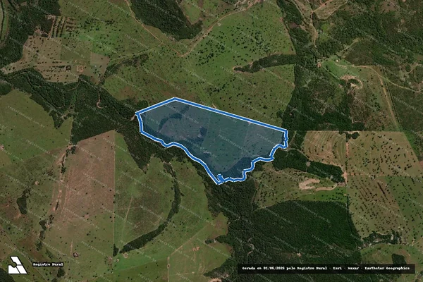 Imagem de satélite de FAZENDA SÃO FÉLIX GLEBA B - GLEBA B4 em Corguinho - MS