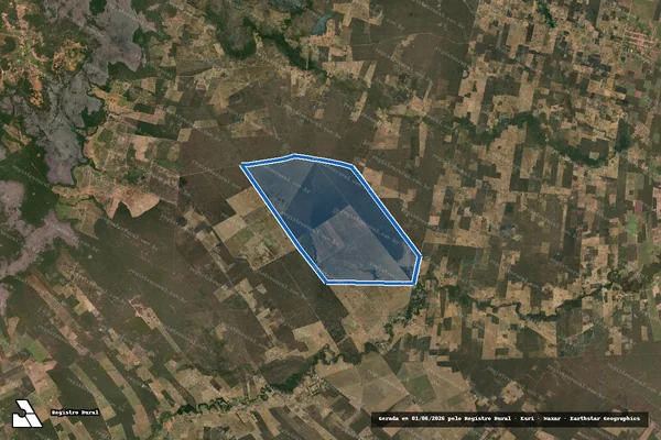 Imagem de satélite de FAZENDA MINEIRA E BRASILEIRA / Parcela A em Carinhanha - BA