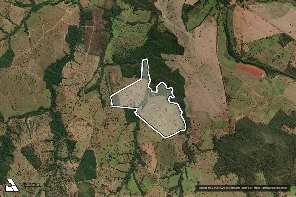 Imagem de satélite de Fazenda Patrona Lugar Denominado Água Fria - Parcela 1 em Araguari - MG