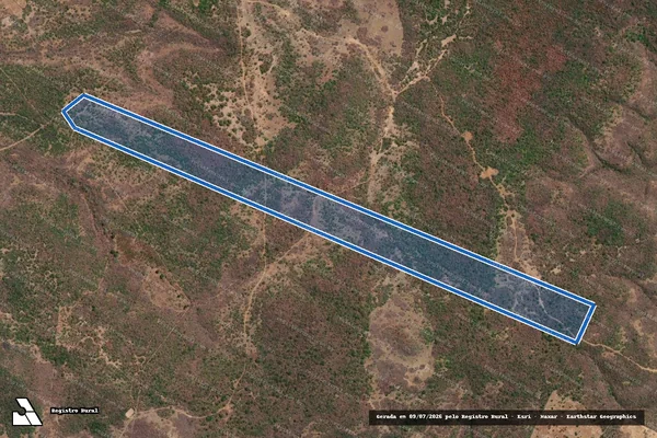 Imagem de satélite de GLEBA RIO VERDE - RIO VERDE 09 em Santa Rosa do Piauí - PI