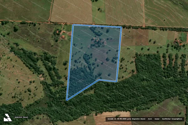 Imagem de satélite de Lote_03 - P.A. Orlando Molina - Parte 1 em Murutinga do Sul - SP