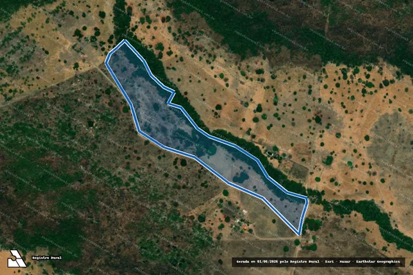 Imagem de satélite de PROJETO DE ASSENTAMENTO ESMERALDA MARIA em Fazenda Nova - GO