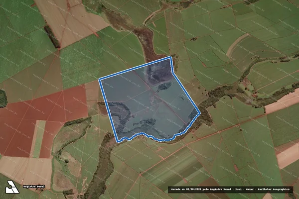 Imagem de satélite de Fazenda São Gabriel - Fazenda São Gabriel em Morro Agudo - SP