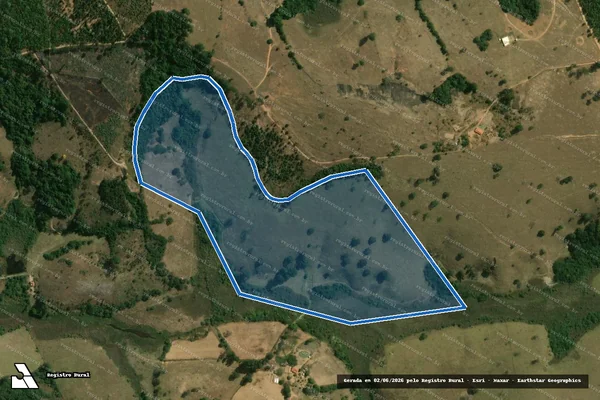 Imagem de satélite de Fazenda Invernada - Parte 3 em Desterro de Entre Rios - MG