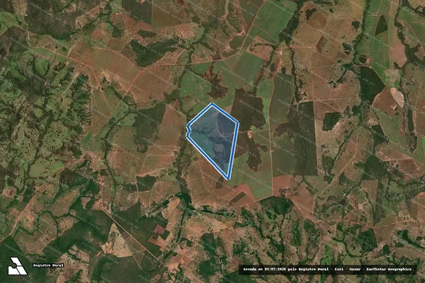 Imagem de satélite de FAZENDA CANA BRAVA DE SANTO ANTÔNIO - Parte 1 em Porangatu - GO