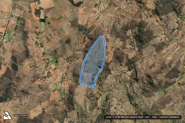 Imagem de satélite de LAGOA DA BARRIGUDA - SEDE em Mato Verde - MG
