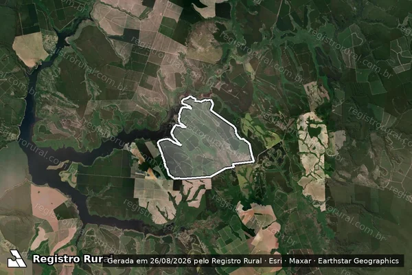 Imagem de satélite de Fazenda Nossa Senhora de Lourdes - GLEBA A em Angatuba - SP