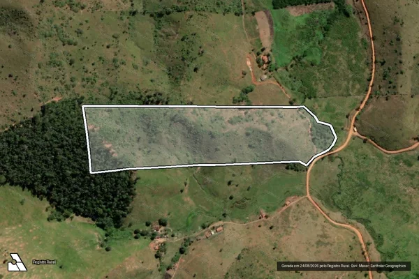 Imagem de satélite de Fazenda Santana - Parcela III em Teófilo Otoni - MG