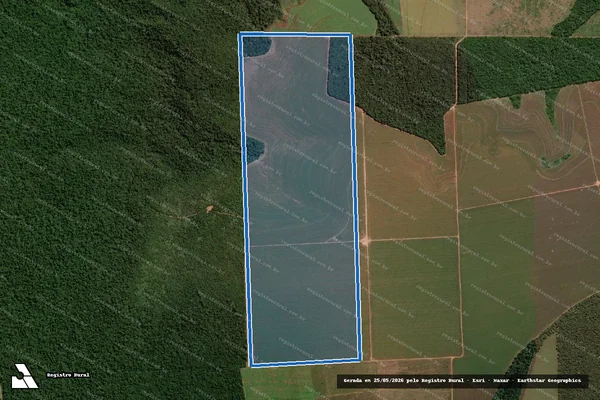 Imagem de satélite de FAZENDA CRUZEIRO DO SUL - Parte 1 em Itaúba - MT