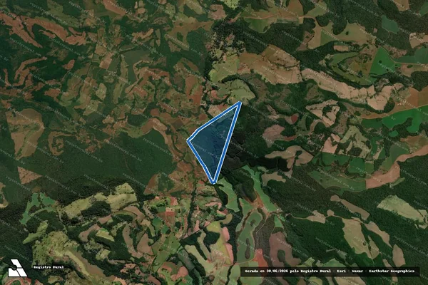 Imagem de satélite de Fazenda Lagoa Seca, Cavernoso, Invernada ou Invernadinha da Lage - Fazenda Lagoa Seca, Cavernoso, Invernada ou Invernadinha da Lage em Candói - PR