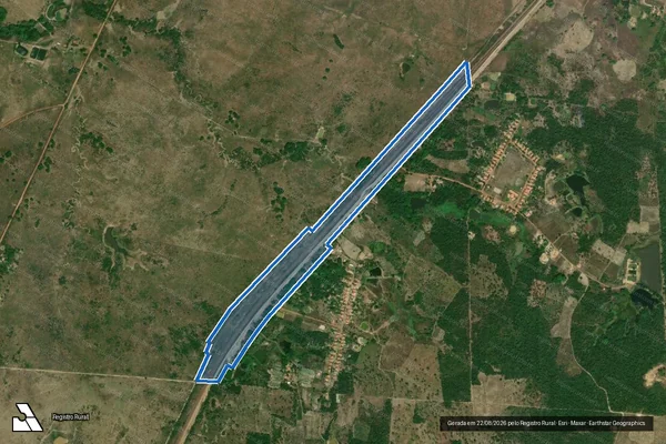 Imagem de satélite de EFC (173) KM 108+40 a 109+780 ? LD/LE - EFC-173 em Miranda do Norte - MA