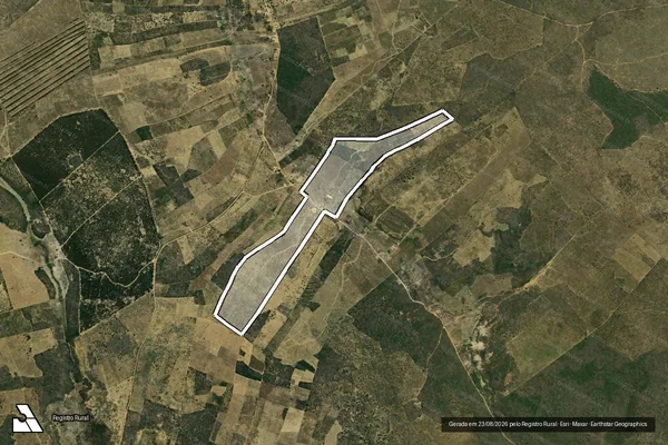 Imagem de satélite de Fazenda Pé da Ladeira - Parcela 1 em Cândido Sales - BA