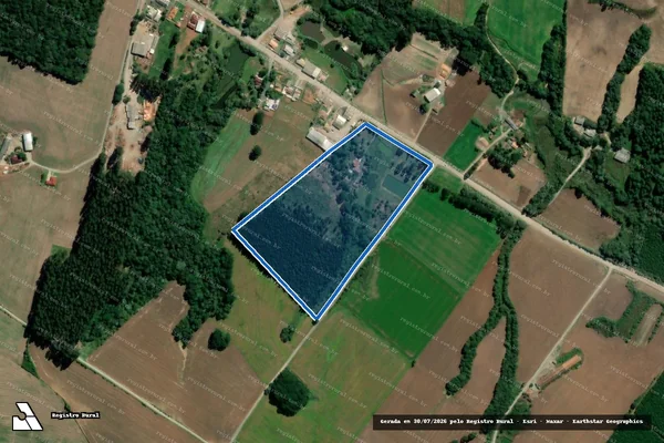 Imagem de satélite de IMÓVEL BARREIRO em Rebouças - PR