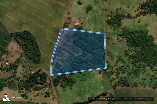 Imagem de satélite de Subdivisão do Lote Rural nº 02  Parte do Lote Rural 2-A da Gleba n - Parte 1 em Coronel Vivida - PR
