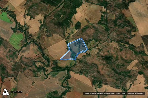 Imagem de satélite de Fazenda Confusão Paraíso - 001 em Santo Antônio da Barra - GO