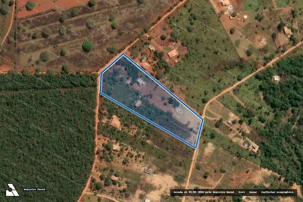 Imagem de satélite de GLEBA REMANESCENTE - A - DA FAZENDA DAS ROSAS - 22 em Funilândia - MG