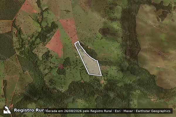 Imagem de satélite de Fazenda Serra da Jiboia em Pedra Preta - MT