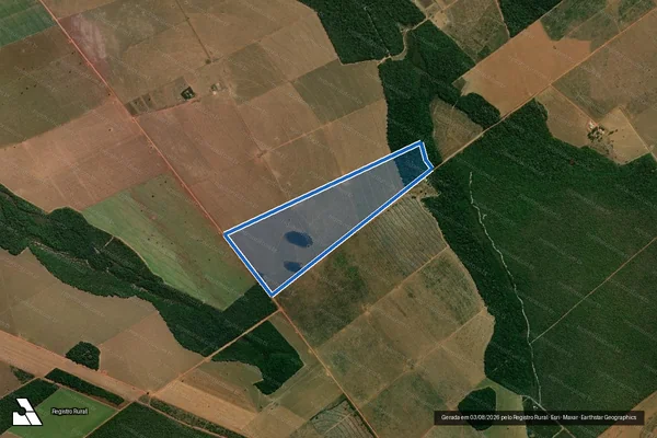 Imagem de satélite de P.A. TIBAGI – LOTE 75