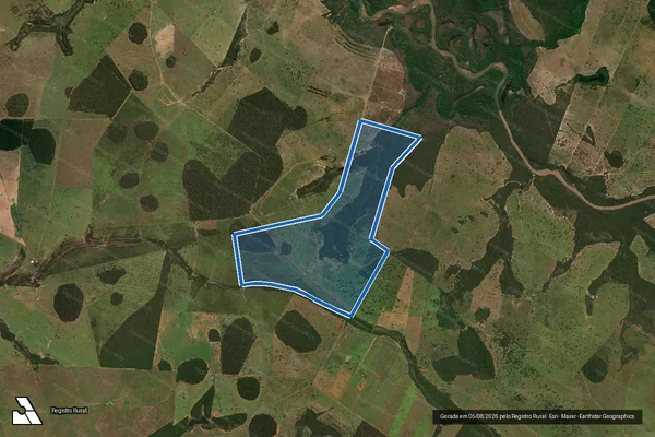 Imagem de satélite de FAZENDA NOSSA SENHORA APARECIDA - Parcela 1 em Alcinópolis - MS