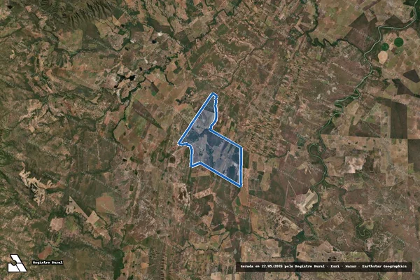 Imagem de satélite de FAZENDA AMENDOIM OU MUDUBIM E FAZENDA REALEZA - 001 em Flores de Goiás - GO