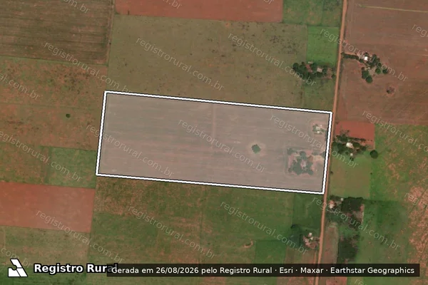 Imagem de satélite de Projeto de Assentamento Serra - LOTE 14 em Paranaíba - MS