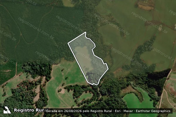 Imagem de satélite de FAZENDA CINCO IRMÃOS - Parte 1 em Ponte Alta - SC