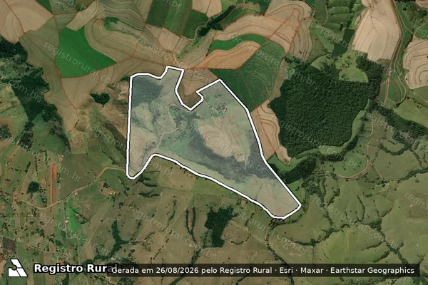 Imagem de satélite de FAZENDA BELA VISTA - Perímetro 1 em Santo Antônio da Platina - PR