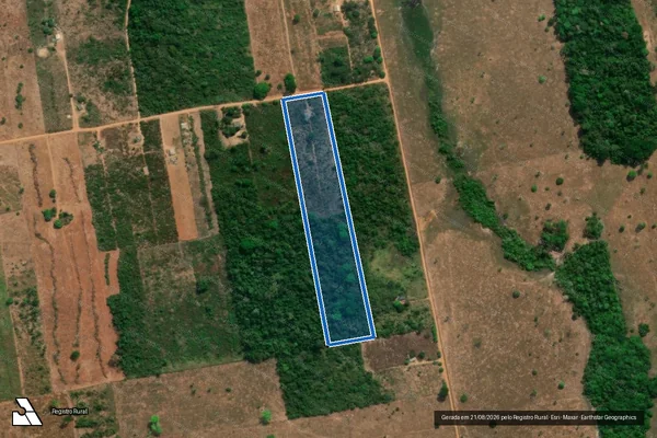 Imagem de satélite de REMANESCENTE DO LOTE MIRASSOL - GLEBA 05 em Nova Bandeirantes - MT
