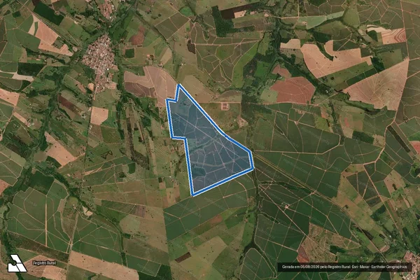 Imagem de satélite de Fazenda São José - Perimetro em Pongaí - SP
