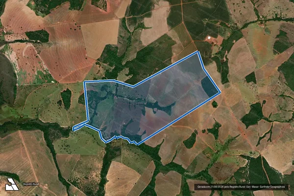Imagem de satélite de Fazenda Estreito - Remanescente em Caiapônia - GO