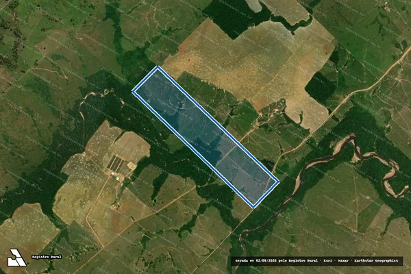 Imagem de satélite de Lote 18 da Gleba 62 do PIC Padre Adolpho Rohl - Parte 1 em Jaru - RO