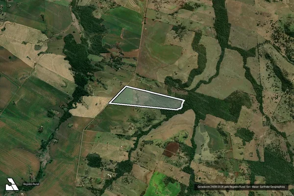 Imagem de satélite de Ribeirão das Flores - Única em Leópolis - PR