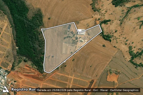 Imagem de satélite de FAZENDA ÁGUA GRANDE E FUNDÃO - Gleba B em Rio Paranaíba - MG