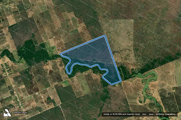 Imagem de satélite de FAZENDA FOLADOR - Gleba 02 em Wanderley - BA
