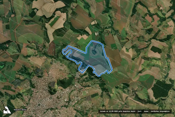 Imagem de satélite de FAZENDA SANTA AMÉLIA - 001 em Santo Antônio da Platina - PR