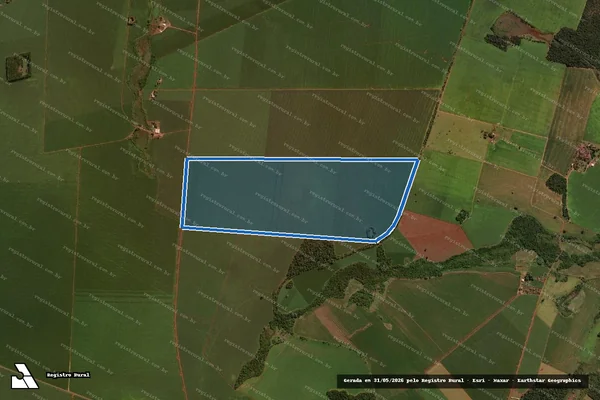Imagem de satélite de Fazenda Santo Antonio I - 02 em Dourados - MS