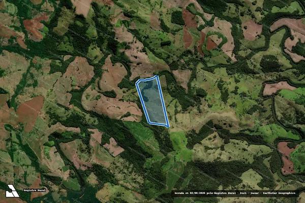 Imagem de satélite de Fazenda Beira Rio - Lote nº 78 - Gleba 12 ? Colônia Muquilão - Fazenda Beira Rio ? Lote nº 78 em Pitanga - PR