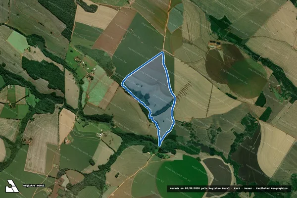 Imagem de satélite de Sítio Santa Cecilia - Sítio São José em Itapeva - SP