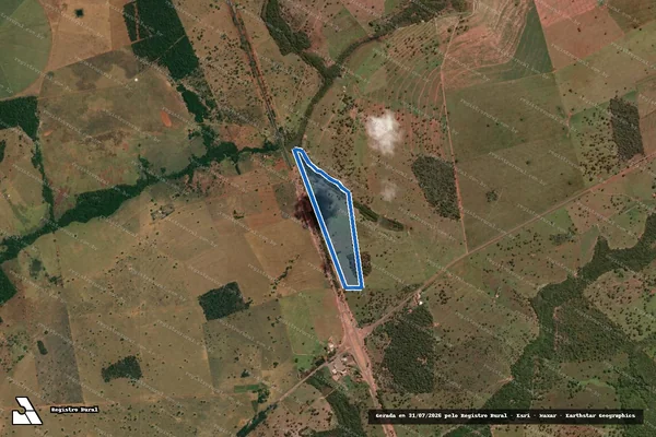 Imagem de satélite de FAZENDA RIBEIRÃO DOS PAULAS - FAZENDA RIBEIRÃO DOS PAULAS em Cachoeira Alta - GO