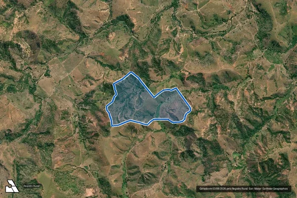Imagem de satélite de CORREGO ITAUNA em Tumiritinga - MG