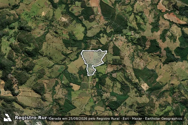 Imagem de satélite de Vargem dos Britos - 001 em Arcos - MG