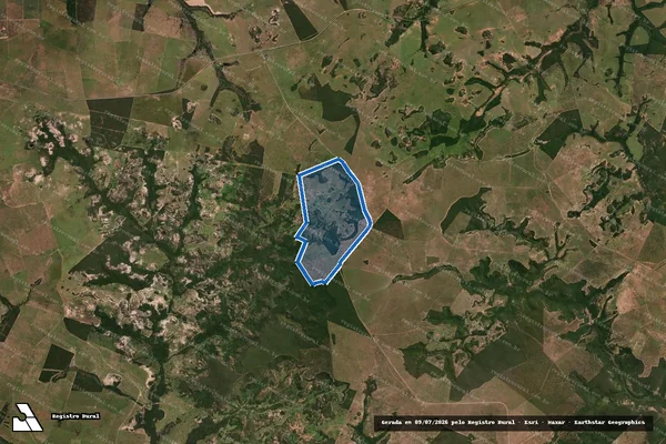Imagem de satélite de Fazenda Monte das Oliveiras - Fazenda Monte das Oliveiras em Coxim - MS
