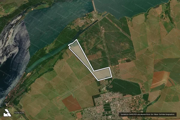 Imagem de satélite de FAZENDA NOVA VENEZA V - Faz. Nova Veneza Gleba B em Rosana - SP