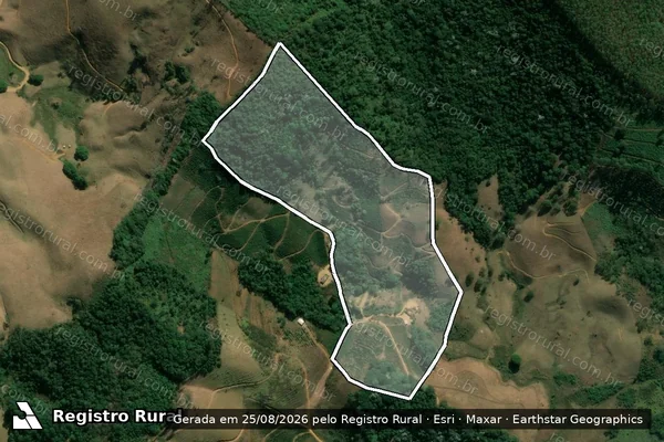Imagem de satélite de SÍTIO CAETANOS - Parcela 1 em Rosário da Limeira - MG