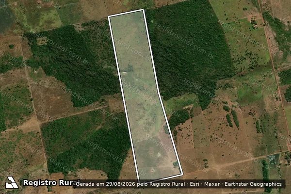 Imagem de satélite de P.A PANORAMA_LOTE 31 - LOTE 31 em Santa Maria das Barreiras - PA