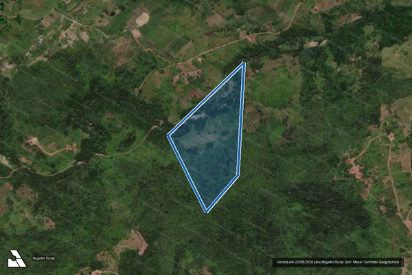 Imagem de satélite de SITIO CACHOEIRA DE PEDRA DAGUA - Parte 1 em Matinhas - PB