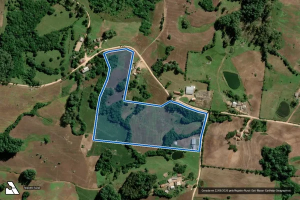 Imagem de satélite de Campo I - Parte 1 em São Lourenço do Sul - RS