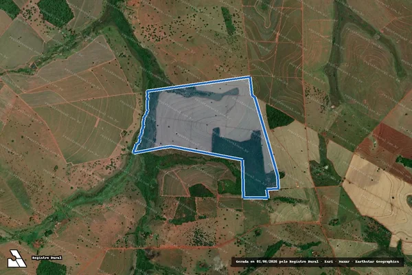 Imagem de satélite de Fazenda Casinhas ou Buryti - Parte 1 em União de Minas - MG