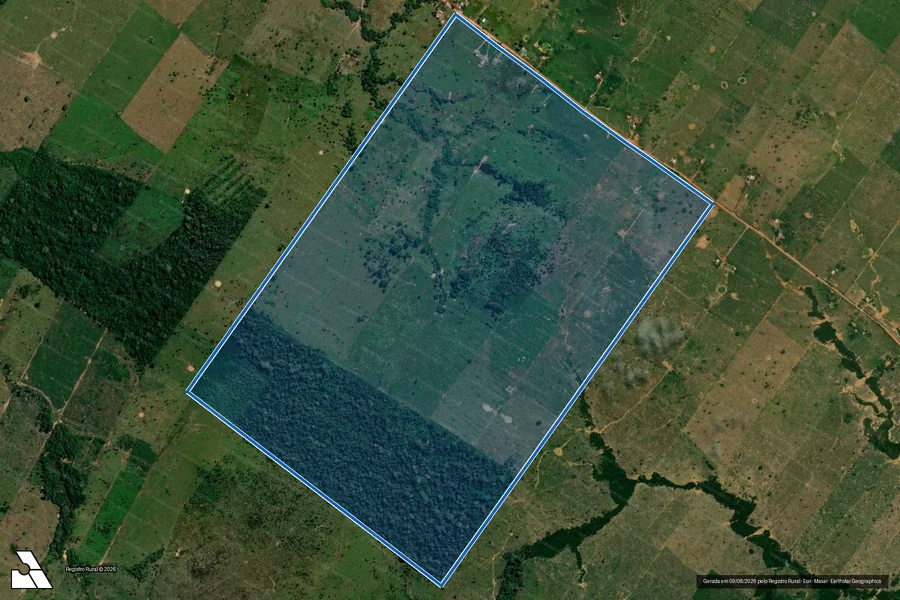 Imagem aérea do item B