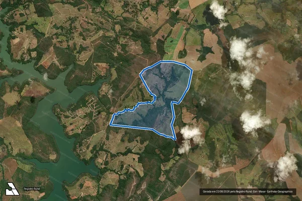 Imagem de satélite de FAZENDA CATALÃO OU CAPÃO DAS PEDRAS - Parte 1 em Luziânia - GO